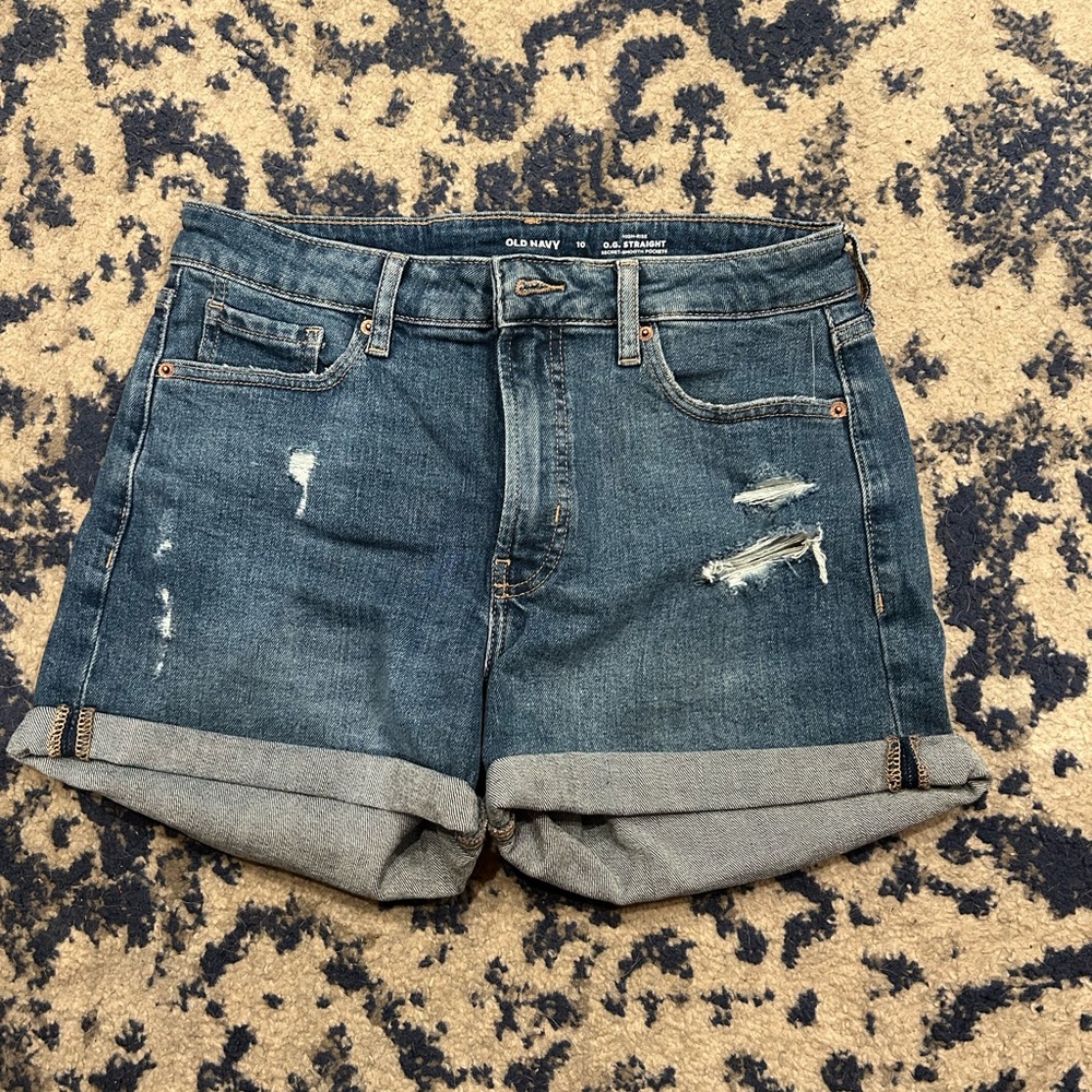 NWT Old Navy High Rise OG Straight Jean Shorts